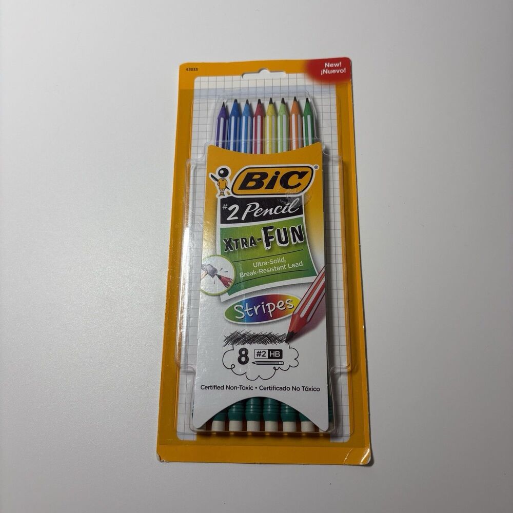 Bic Xtra Fun Ultra Solid Break Resistant #2 Pencils (8 Count)